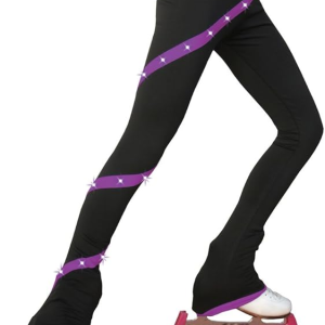 Chloe Noel Spiral Leggings with Crystals