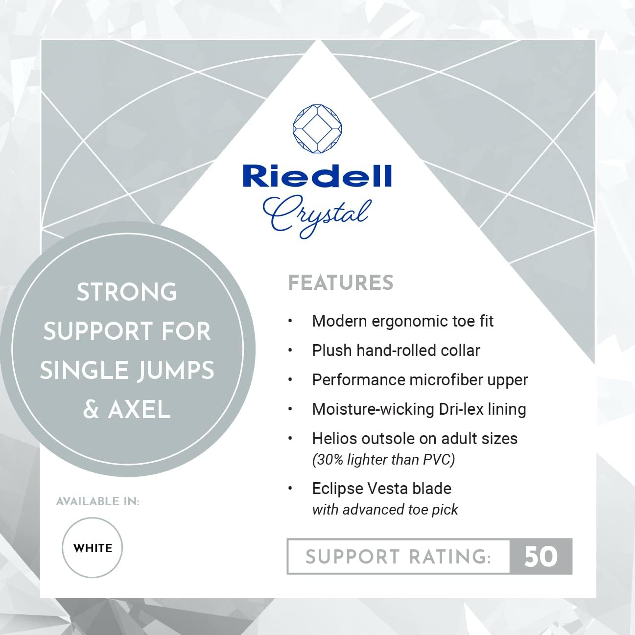 Riedell Crystal Figure Skates - Youth Advanced