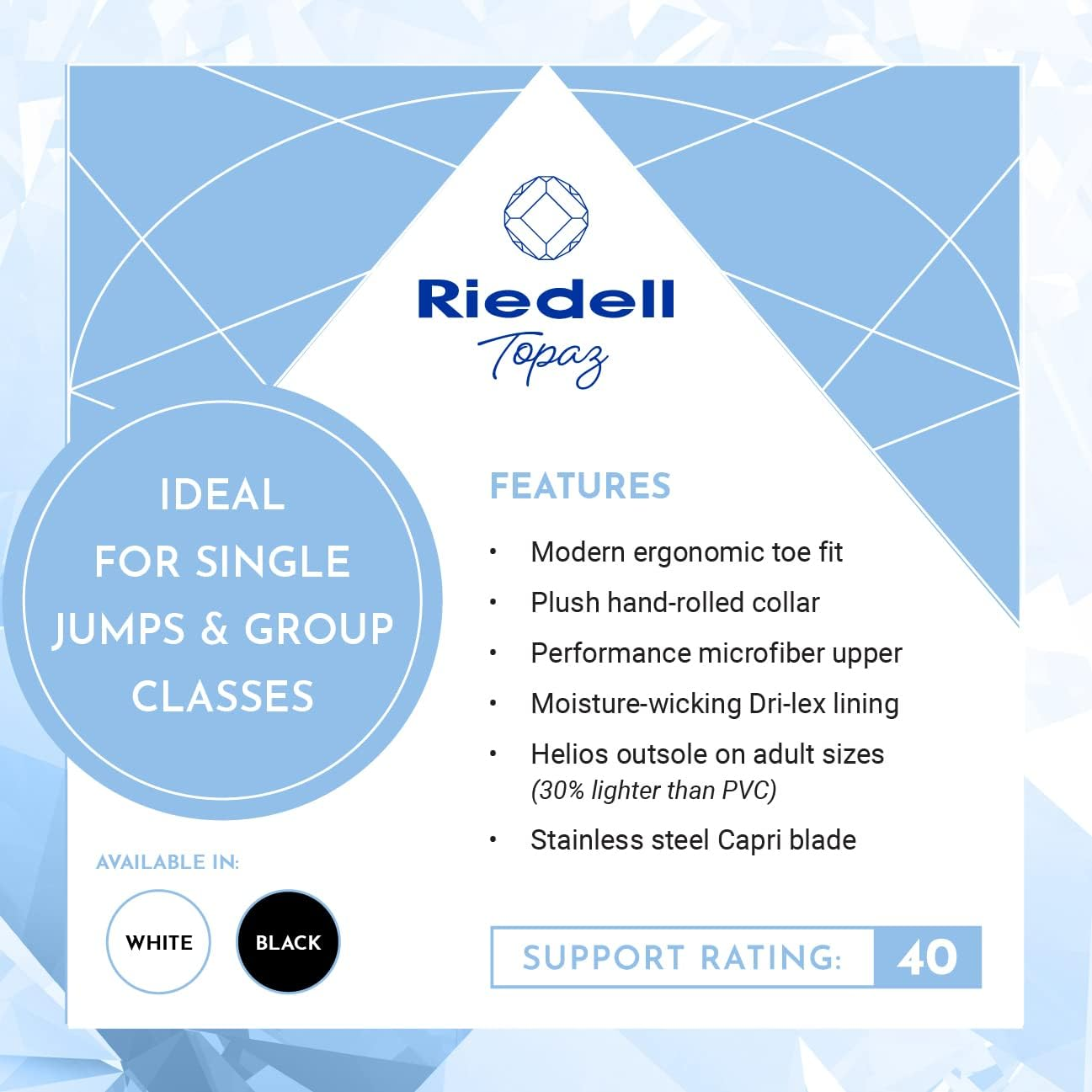 Riedell Topaz Figure Skates - Youth Intermediate